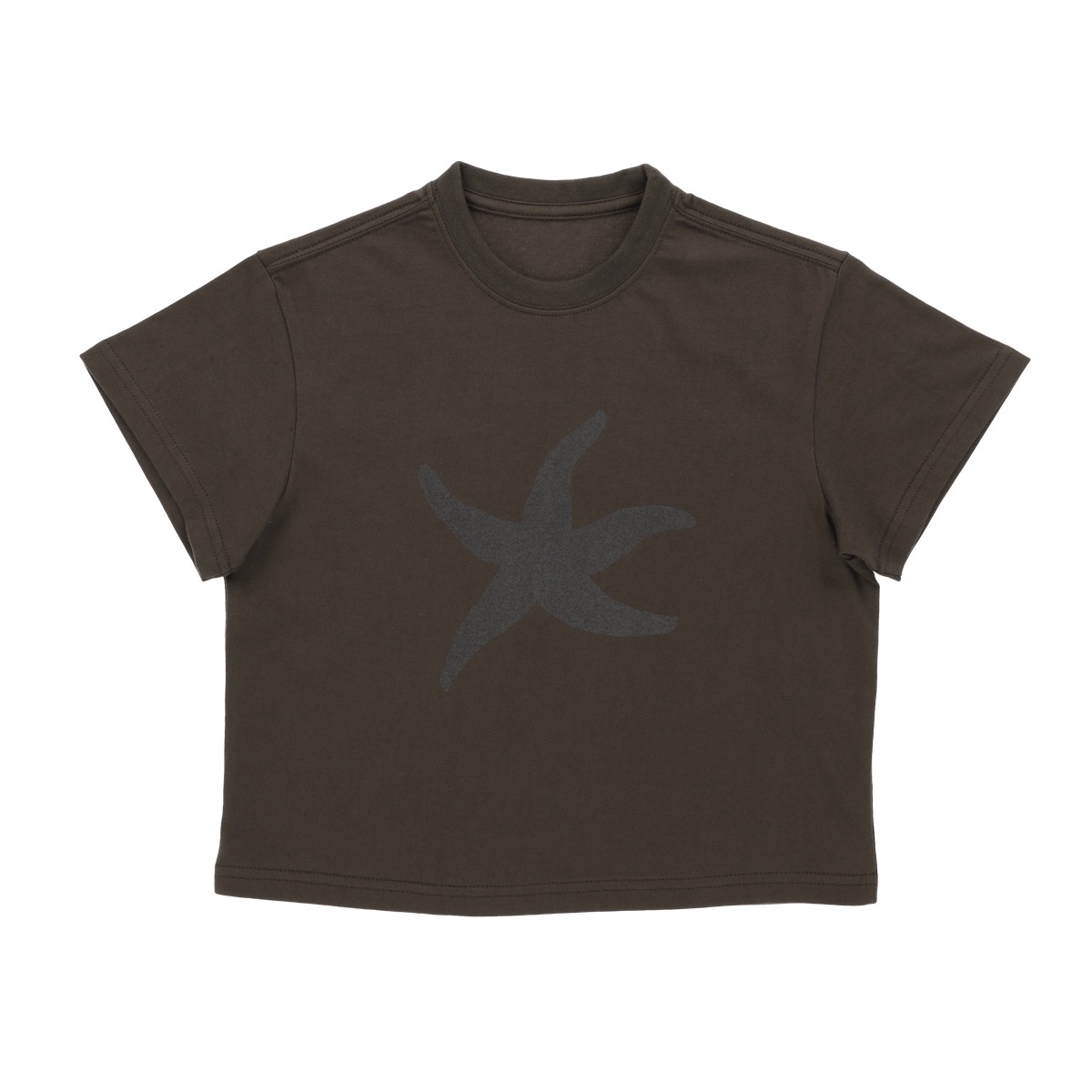 TCM starfish logo crop T (brown) (5/14 예약배송)